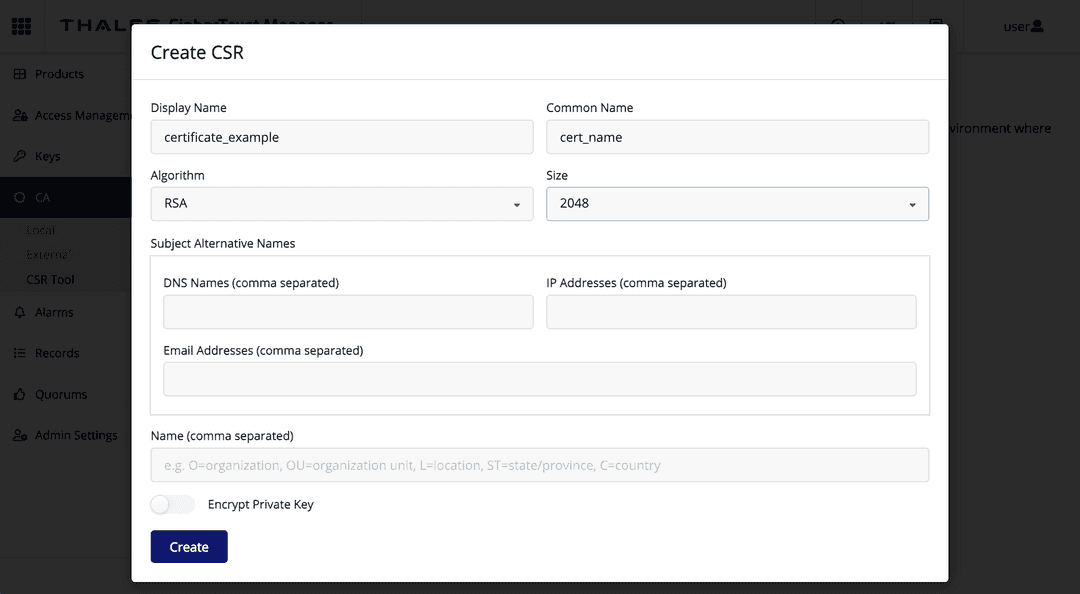 Create CSR