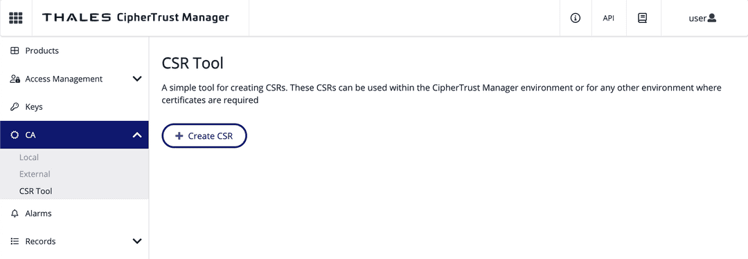 Navigate to CSR tool